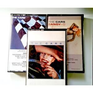 The Cars Lot Of 3 Cassette Tapes Debut Candy-O Panorama New Wave Pop Rock Hits